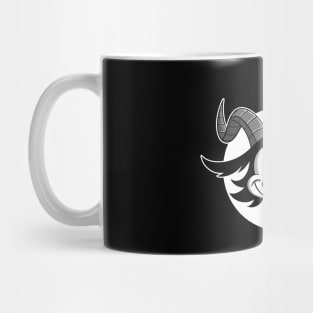 Blackcraft cute Atheist Baphomet Satan goat Retro Cartoon Lucifer Mug